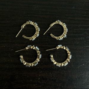 Gold and Silver Mini Hoops